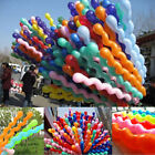 100 Pcs Twist Spiral Latex Balloon Mix Color Party Decor Kids Children Toy Gift