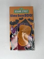 Sesame Street - Elmo Says Boo -VHS Tape With Halloween Cookie Cutter - New