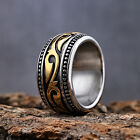 Tribal Ring Irish Celtic Love Infinity Knot Ring Band Stainless Steel men women