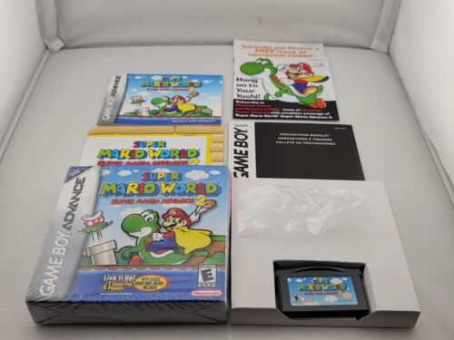 Super Mario Advance 2 World Nintendo GameBoy Advance GBA Complete CIB Box MINT