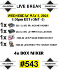 New ListingChicago Blackhawks 2023-24 Series Two Hockey Hobby 4x Box Break #543