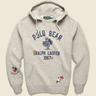 NEW Polo Country Ralph Lauren Hoodie Mens SMALL Gray EXPEDITION BEAR