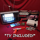 Nintendo NES Action Set Console In Box + Vintage Gaming TV, Zelda, Mario & MORE!