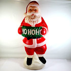 Vintage Santa Blow Mold Hohoho 1995 Christmas Decoration 40 inch No Light