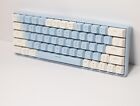 60% Hot-Swap Mechanical Keyboard - Red Switches - USB C - Light Blue/White
