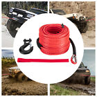 1/2x92ft Synthetic Winch Line Cable Rope With Sleeve + Winch Hook For ATV UTV