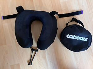 Cabeau Evolution S3 Travel Neck Pillow Memory Foam Black With Carrying Case
