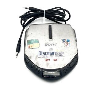 New ListingRetro Sony Discman Portable CD Player D-E307CK w/ Aux Cable Music Car Stereo