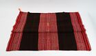 Antique Hand Woven Chinchera Peru Textile in Black, Red & Purple 44