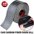 Carbon Vinyl Fiber Car Sill Door Cover Scuff Plate Sticker Protector Accessories (For: MAN TGX)