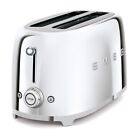 SMEG 4 Slice Retro Toaster - Chrome -  TSF02SSUS [BRAND NEW]