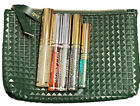 New Shimmer Lip Gloss Gift Set Emerald  Green ISPY Cosmetic Bag Translucent