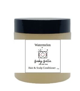 Baby Bella Kids Watermelon Hair & Scalp Conditioner, 4 OZ, Made in USA