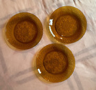 Cristal D'Arques-Durand Vintage Amber Colored Glass Plates 8