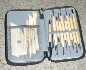 Pottery / Clay Sculpting Tools Set. 39 Tools & Case