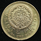 1959 Gold 20 Pesos Mexico Veinte Pesos Aztec Calendar Coin 15 Gr Oro Puro