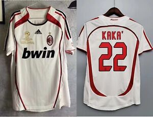 Free Shipping Ricardo KaKa AC Milan Retro Away Jersey 06/07 UCL Final Match
