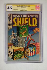 Nick Fury Agent of S.H.I.E.L.D. #1 CGC 4.5, Jim Steranko signed