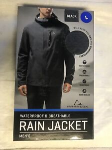 Paradox Men's Waterproof Rain Jacket - Black New!