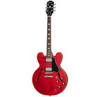 Epiphone Marty Schwartz ES-335 Semi-Hollow Guitar, 3A Flame Maple, Sixties Cherr