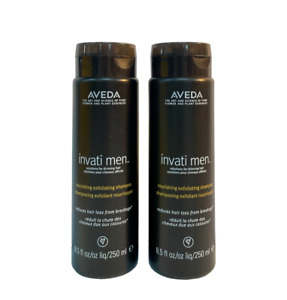 Aveda Invati Men Exfoliating Shampoo (8.5oz / 250mL) NEW; Lot Of 2