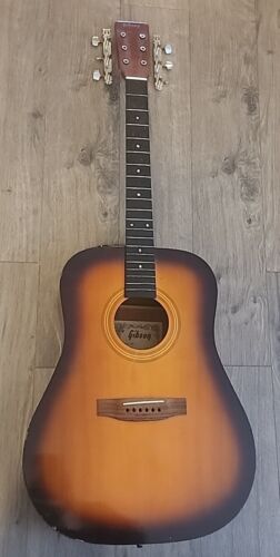 Gibson Jumbo 55 (J-55) Sunburst Made in USA 1940s Vintage Acoustic Guitar Rare!!