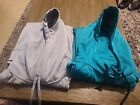 NIKE THERMA-FIT GRAY & TEAL HOODIE MENS 2XL GREAT CONDITION LOT OF 2