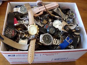 Nice 10 Pound Untested Watch Lot for Parts, Repair, Resale or Wear - DL