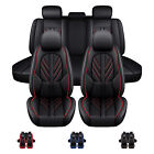 For Kia Car Seat Cover Full Set Deluxe PU Leather 5-Seats Front&Rear Protector (For: 2024 Kia Sportage)