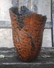 New ListingHandmade Pottery Vase Vessel Wired Brutalist Industrial Signed Ceramic Art MCM