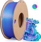 New ListingSilk PLA 3D Printer Filament Triple Color Silk PLA Filament 1.75Mm 3D Printing F