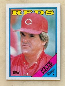1988 Topps #475 Pete Rose Cincinnati Reds - Free Ship