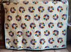 Handmade Quilt Retro Daisies Pattern-Throw/Crib/Lap Blanket/Wall Hanging NEW