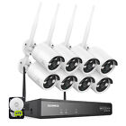 SANNCE Wireless 3MP Security Camera System 5MP 8CH NVR Two-Way Audio Recording