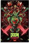 Gameing Doom Eternal Canvas Art Poster and Wall Art Picture Print Modern Decor