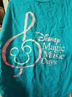Vintage Disney Designs Magic-Music-Days T-Shirt Large 90s Single-Stitch Tee