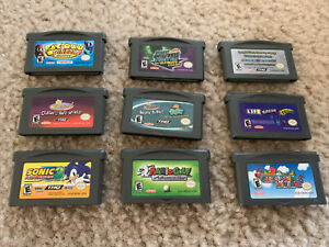 Gameboy Advanced Games. 9 total Mario Golf, Super Mario Advance, Sonic 3, etc.