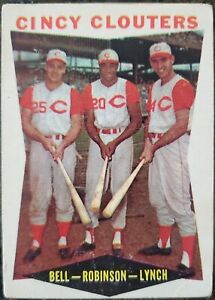 1960 Cincy Clouters Topps #352 MLB Cincinnati Reds Bell Lynch Frank Robinson