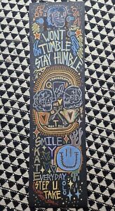Mob Skateboard Grip Tape HAND-DRAWN Graphic Artwork Tumble, Humble Skull Friends