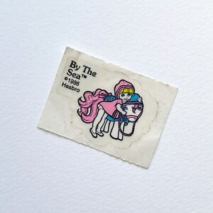By The Sea Unused Flat Sticker Megan & Sundance Wear Vintage G1 My Little Pony