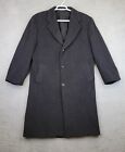 Weatherproof Cashmere Jacket Men’s 42 S Black Long Trench Coat Overcoat