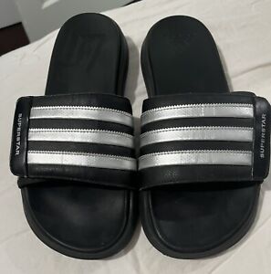 Rare Adidas Superstar 4G 2017 AQ5893 Black/Silver Mens Size US 10 Sandals