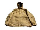 VTG Carhartt Jacket 50 Brown Arctic Canvas Barn Chore Rancher Coat Quilted C03