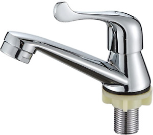 Lavatory Basin Bath Faucet, Single Cold Water Faucet, Polished Chrome Finish, Mo