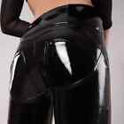 High Waist Patent Leather Trousers Women Pencil Pants Ladies Bodycon PVC Slim