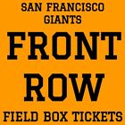 SAN FRANCISCO GIANTS FRONT ROW FIELD BOX TICKETS - FRIDAY JUNE 14 vs LA ANGELS