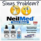 NeilMed Sinus Rinse Kit 250 Packets + 2 Squeeze Bottles + NasaMist Saline Spray
