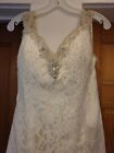Alfred Angelo Wedding Dress 2524- Ivory- Size 8 - Gorgeous Dress - Used