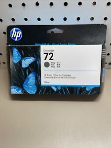 Genuine HP 72 DesignJet GRAY Ink Cartridge 130ml C9374A NEW SEALED Exp 12/24