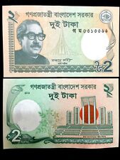 Bangladesh 2 Taka Banknote World Paper Money UNC Currency Bill Note